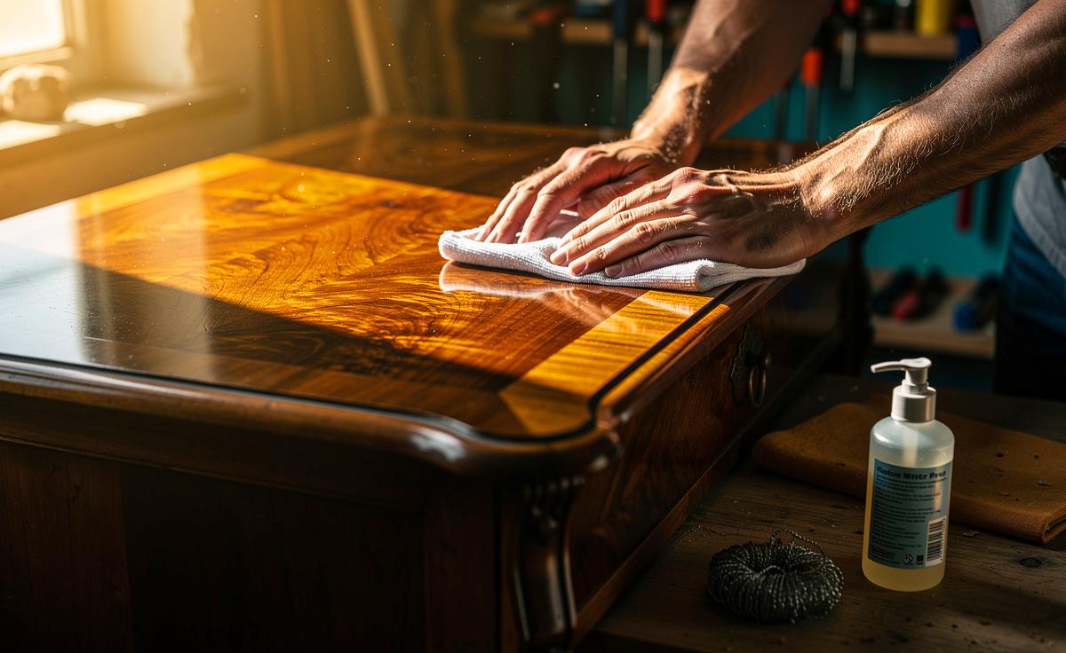 Ein Schreiner erklärt, wie alte Möbel durch einfachen Handgriff wieder strahlen.